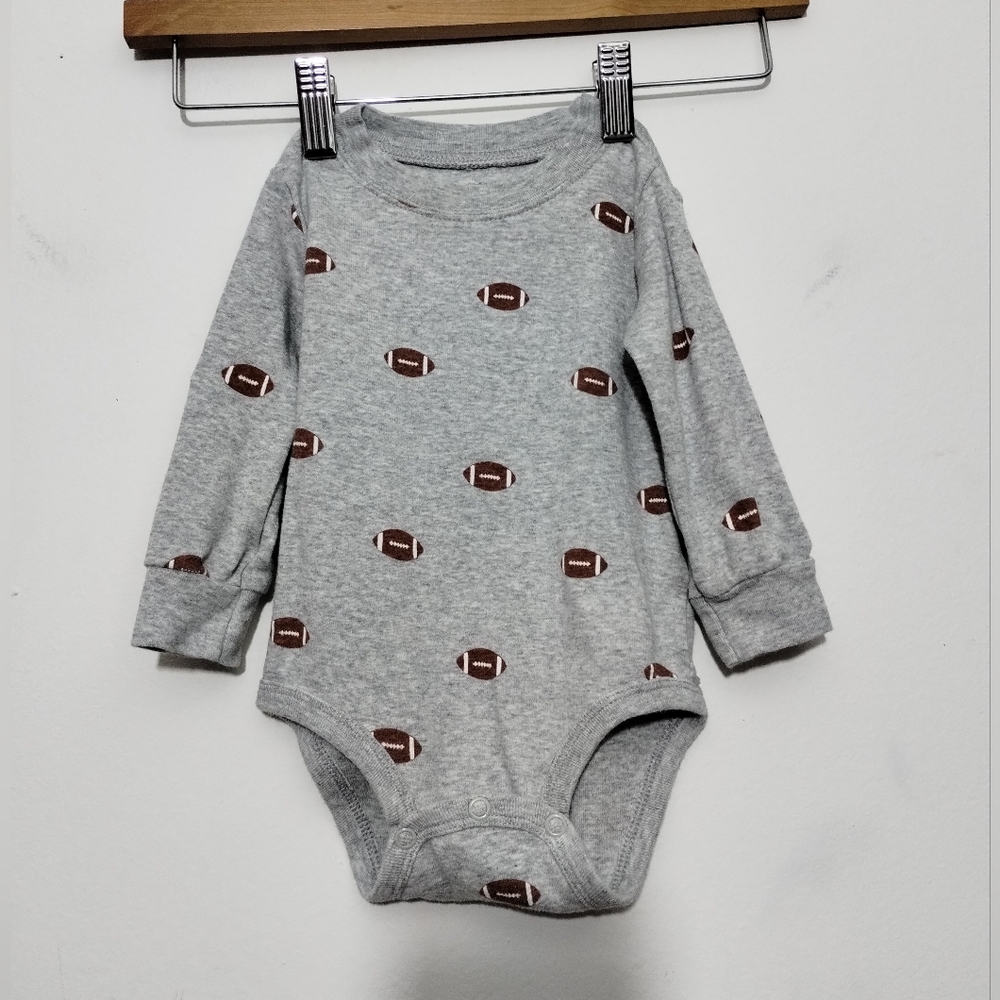 Carter's Boy Infant One Piece Sz 12 Months American Football Graphic